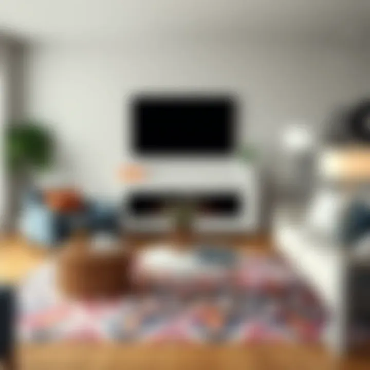 Modern living room showcasing coordinated furniture pieces