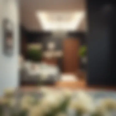 Installation techniques for hidden door handles illustrated in a stylish home
