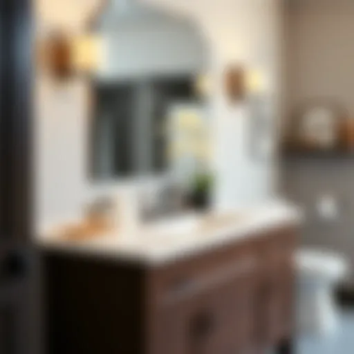 Elegant design of a Home Depot vanity top