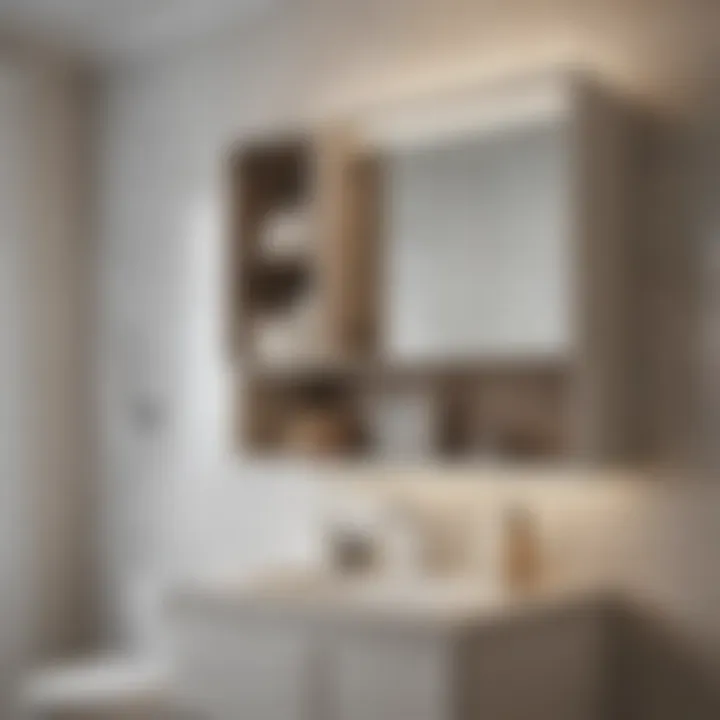 Visual guide to installing wall mounted bathroom cabinets