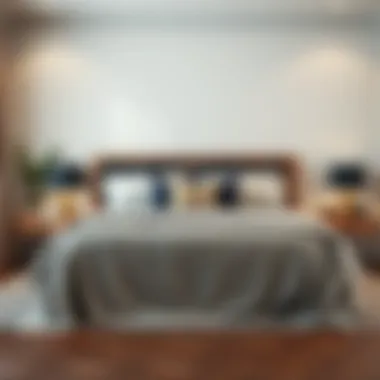 Serene Bedroom with King Bedspread A serene bedroom setting featuring a stylish 120 x 120 king bedspread