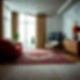 A beautifully crafted local area rug showcasing intricate patterns