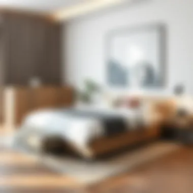 Modern design showcasing various styles of queen platform beds