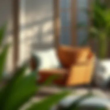 Elegant lounge chair cushions enhancing aesthetic appeal