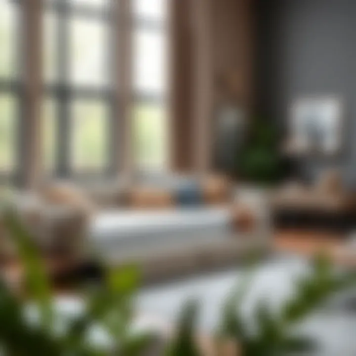 Contemporary Living Space with Low Profile Daybed Modern low profile daybed with trundle set in a stylish living room