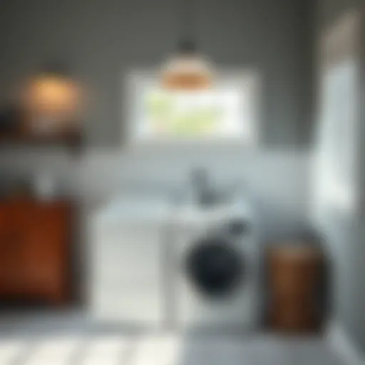 Stylish laundry sink design