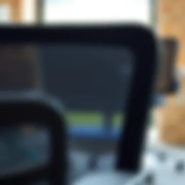 Breathable Mesh Fabric for Comfort Close-up of the breathable mesh fabric used in office chairs