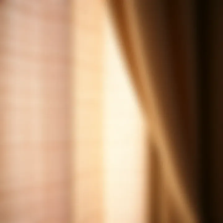 Textured Fabric Details for Privacy Curtains Close-up of textured fabric used in privacy curtains