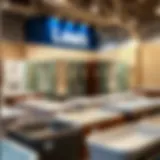 Diverse selection of shower bases on display