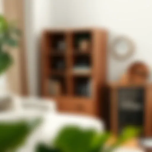 Charming Wooden Design Elegant wooden small bookshelf