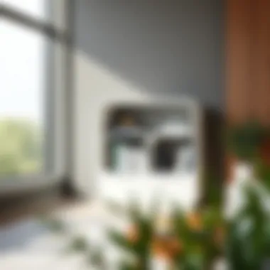 Sleek modern small bookshelf