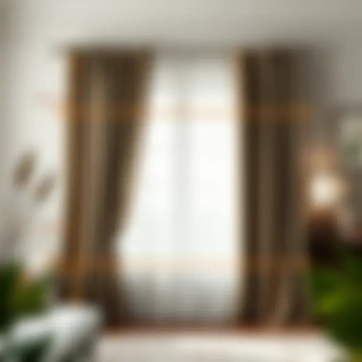 Measurement Techniques for Standard Size Curtains Diagram illustrating measurement techniques for standard size curtains