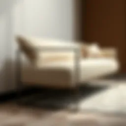 Elegant modern furniture piece showcasing geometric design