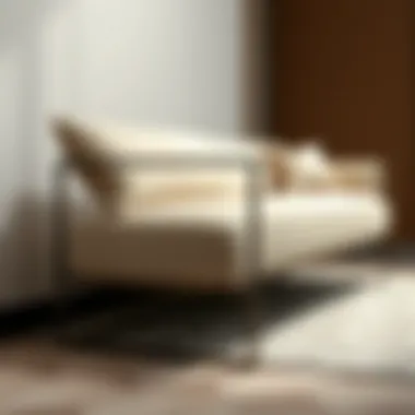 Geometric Elegance in Furniture Design Elegant modern furniture piece showcasing geometric design