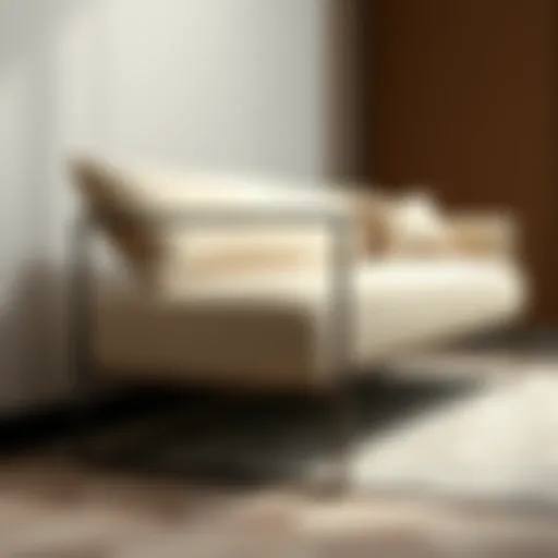 Geometric Elegance in Furniture Design Elegant modern furniture piece showcasing geometric design