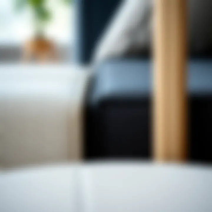 Material Selection in Modern Furniture Close-up of materials used in contemporary furniture designs