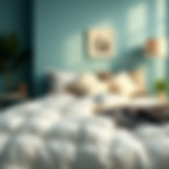 Notable Exploring the Aesthetic and Functional Aspects of Aqua and White Comforters