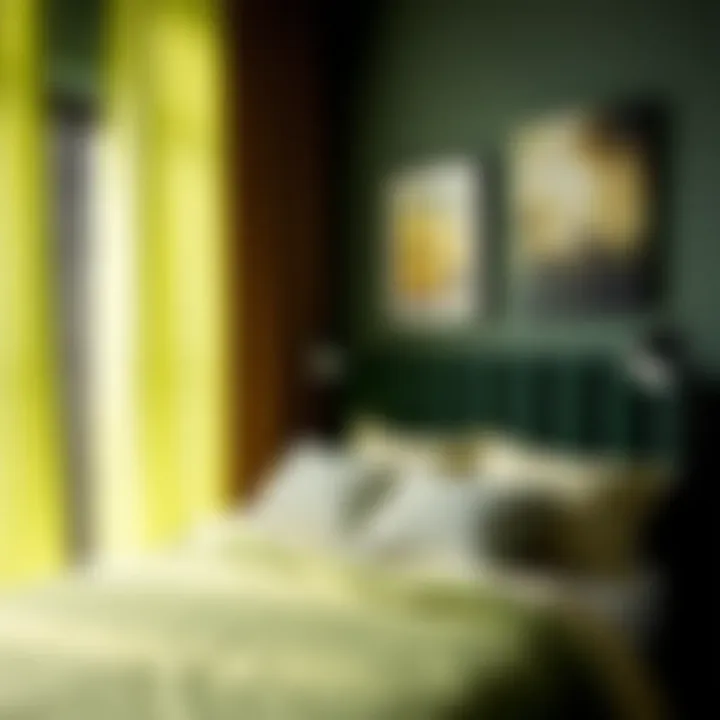 Notable Exploring the Aesthetic and Practical Applications of Lime Green Curtains in Bedroom Design