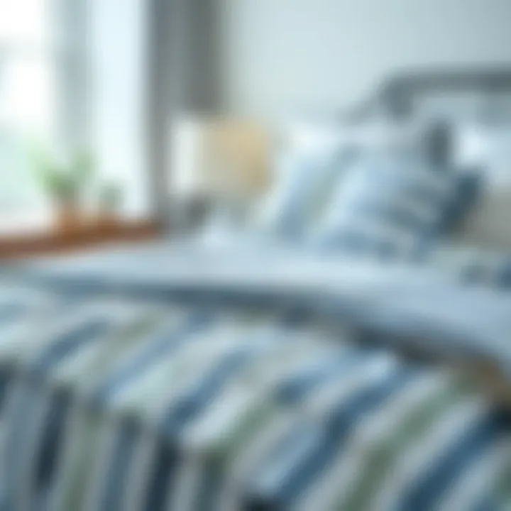 Exploring the Aesthetic and Practical Aspects of Blue and White Pinstripe Comforters Summary