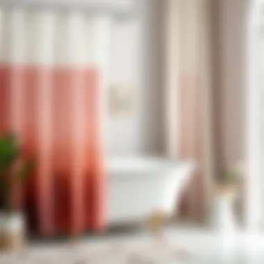 Tips for maintaining navy and blush shower curtains