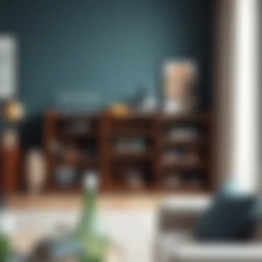 Elegantly designed liquor storage rack made of dark wood