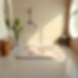 Elegant anti-slip shower mat design enhancing bathroom safety