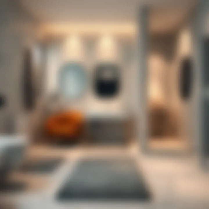 Modern bathroom featuring stylish anti-slip mats