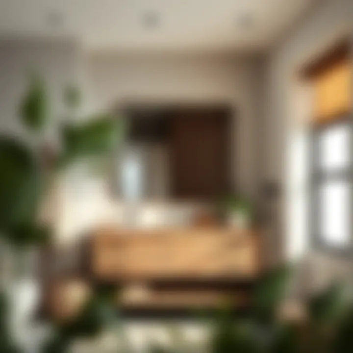 Contemporary Craftsmanship Contemporary wood vanity showcasing modern craftsmanship