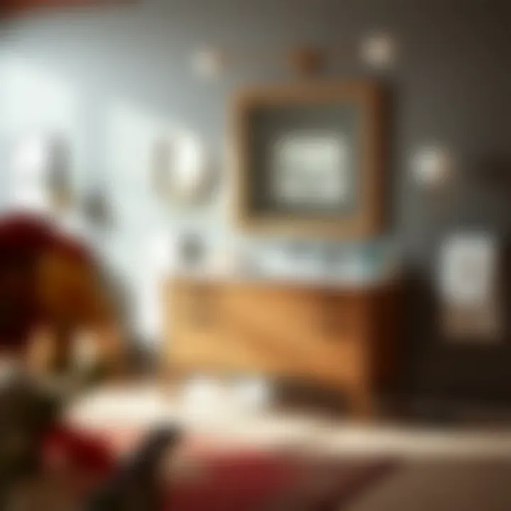 Style Meets Functionality Stylish wood vanity with integrated storage solutions