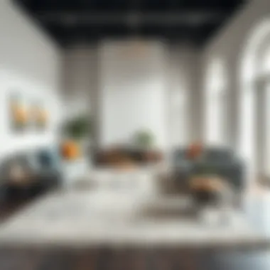 Elevate Your Space with Trendy Rugs Beautifully designed area rug in a modern living space