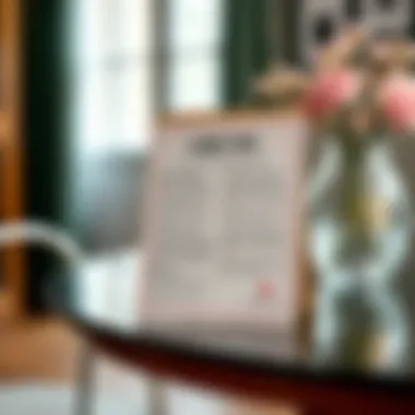 Care Tips for the Orren Ellis Glass Dining Table Practical care tips displayed beside the glass dining table