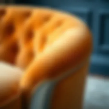 Luxurious Texture of Tan Velvet Fabric Close-up of the luxurious texture of tan velvet fabric.