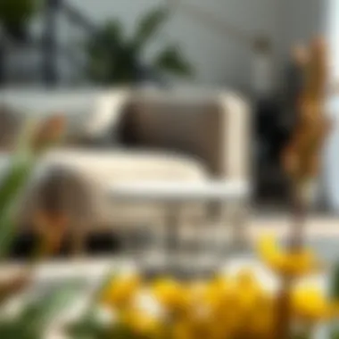 Contemporary Round Metal End Table with Minimalist Aesthetic Modern round metal end table showcasing minimalist design