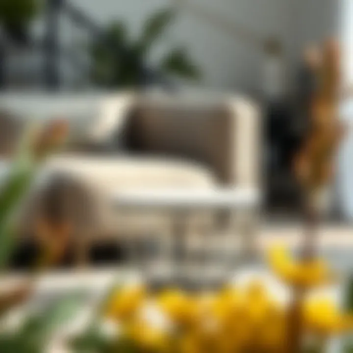 Contemporary Round Metal End Table with Minimalist Aesthetic Modern round metal end table showcasing minimalist design