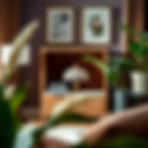 Elegant storage solution using a 12 inch box with decorative elements