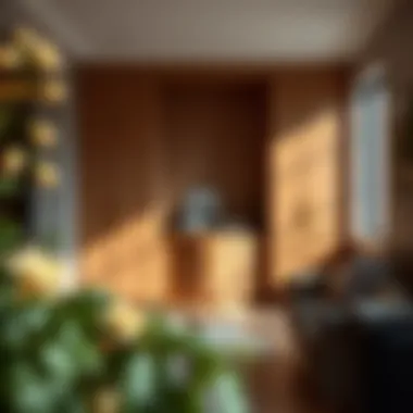 Innovative use of four-door tall cabinets for space optimization