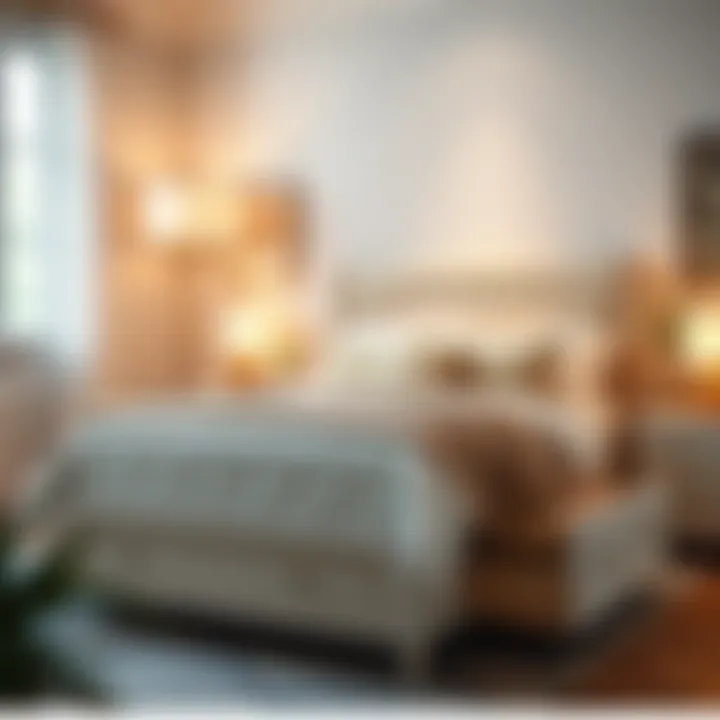 Stylish bedroom featuring a queen captain bed with decorative bedding