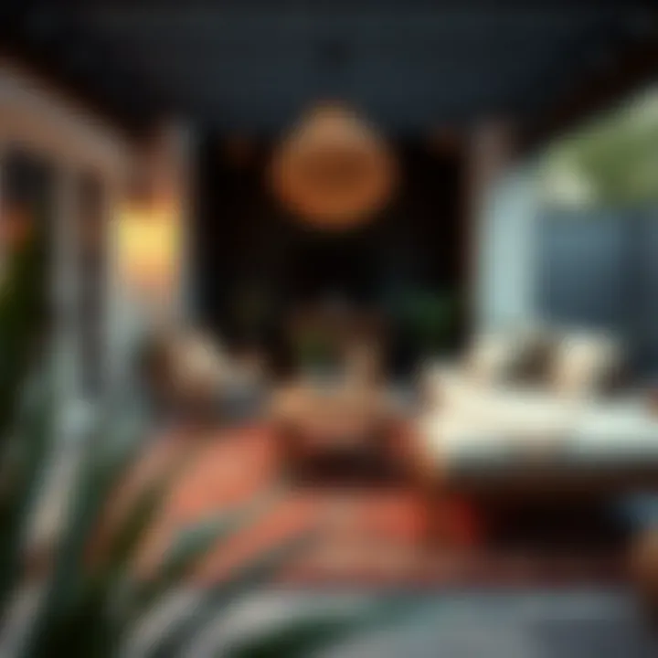 Decorative Outdoor Rug in a Patio Setting Decorative outdoor rug enhancing a patio space