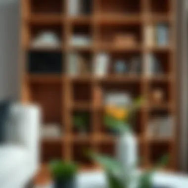 Organized Aesthetic of the Eight Cube Bookcase Close-up of organized eight cube bookcase