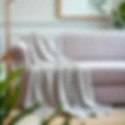 Elegant slip cover draped over a stylish sofa showcasing versatility in home decor