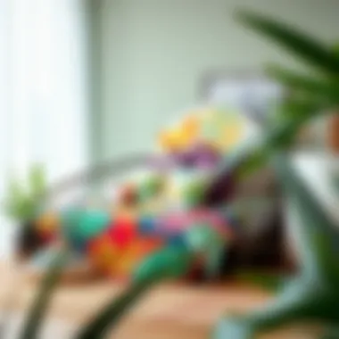 Vibrant Tropical Bedding Design Elegant tropical daybed bedding set with vibrant colors and patterns