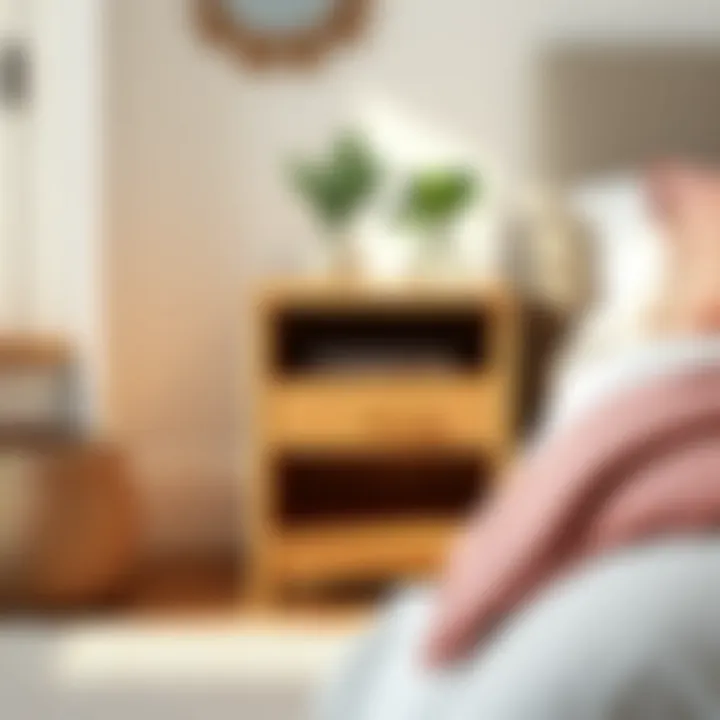 Functional Nightstand with Built-in Storage Functional nightstand with built-in storage