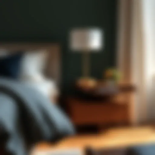 A stylish wooden nightstand with unique design