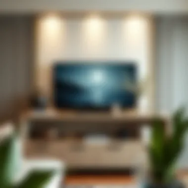 Elegant 24 Inch Wide Media Cabinet with Decorative Accessories