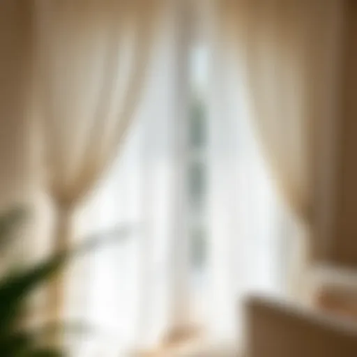 Elegance of White Silk Curtain Panels Elegant white silk curtain panel draping in a sunlit room