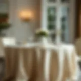 Elegant table setting with affordable linen