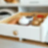 Elegant drawer organizer enhancing home storage