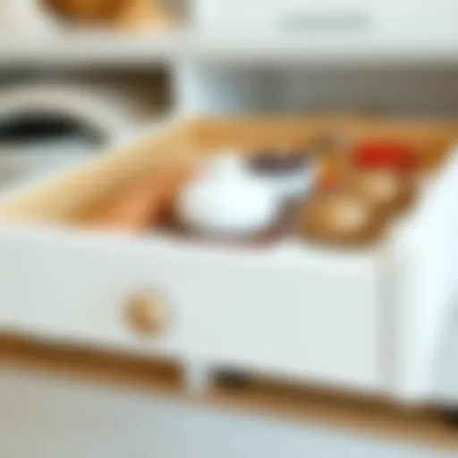 Elegant drawer organizer enhancing home storage