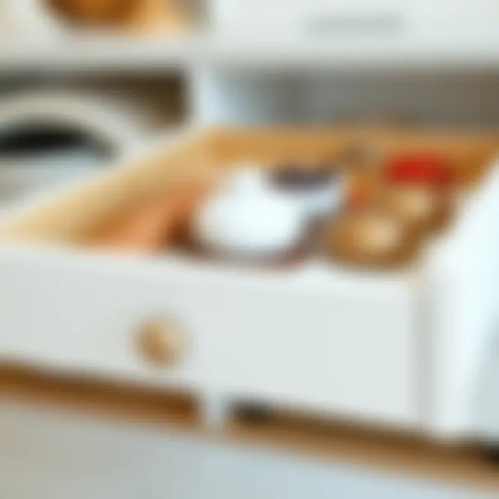 Elegant drawer organizer enhancing home storage