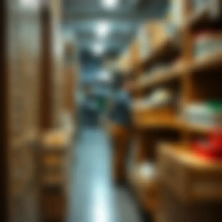 Shopping local for drawer organizers in community store